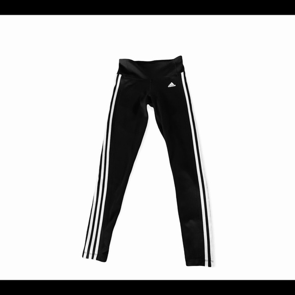 Adidas 3 Stripe Climalite Tights Sz S - Picture 3 of 7